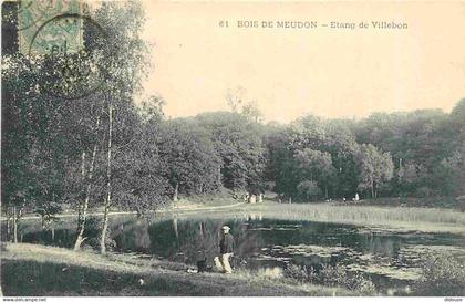 92 - Meudon - Bois de Meudon - Etang de Villebon - Animée - CPA - Oblitération ronde de 1906 - Voir Scans Recto-Verso