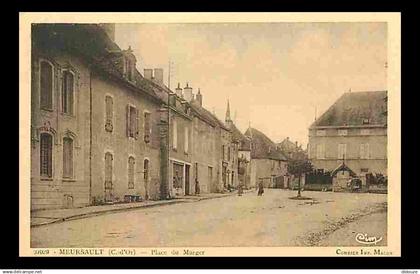 21 - Meursault - Place du Murger - Animée - CPA - Voir Scans Recto-Verso