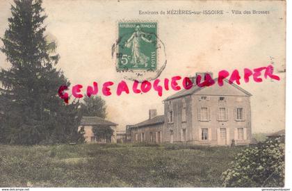 87 - MEZIERES SUR ISSOIRE - MEZIERE -  VILLA DES BROSSES - EDITEUR JSD - 1911    CARTE COLORISEE