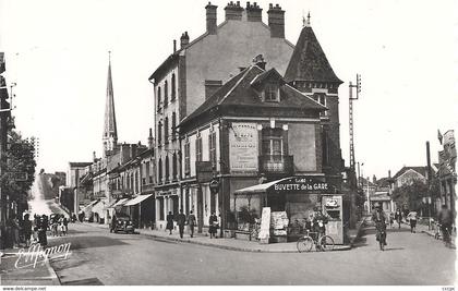 CPSM Laroche-Migennes Avenue de la Gare