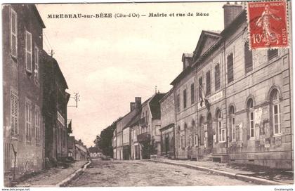 CPA Carte Postale  France  -Mirebeau-sur-Bèze Mairie et rue de Bèze 1919  VM45560ok+