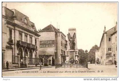 VOSGES -ref no 88219- mirecourt -le monument aux morts de la grande guerre - bon etat