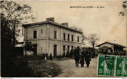 CPA AK MONISTROL-sur-LOIRE - La Gare (517933)