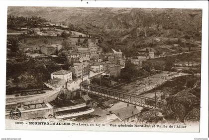 CPA carte postale -France-Monistrol sur Loire- Vue générale Nord est et vallée de l'Allier VM22478