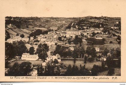 82. montaigu de quercy. vue générale