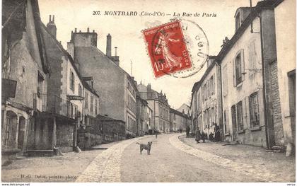 Carte  POSTALE  Ancienne  de   MONTBARD - Rue de Paris