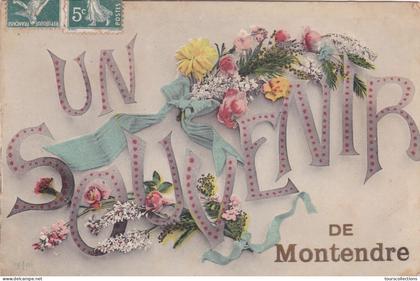 CPA 17 @ MONTENDRE - un Souvenir de Montendre en 1908