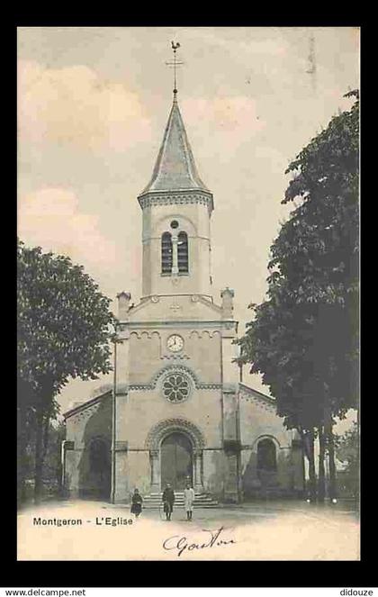 91 - Montgeron - L'Eglise - Animé - CPA - Voir Scans Recto-Verso