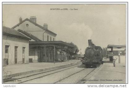 03 C/ CPA  MONTIER EN DER   (haute marne)   LA GARE