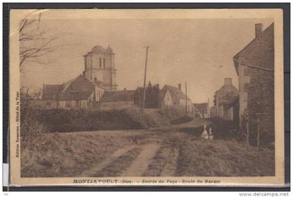 60 - Montjavoult - Entrée du Pays - Route du Marais