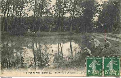 95 - Montmorency - Foret de Montmorency - La Mare des Champeaux - Animée - CPA - Voir Scans Recto-Verso