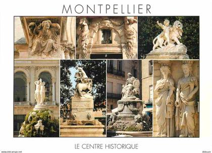 34 - Montpellier - Multivues - Statues - CPM - Voir Scans Recto-Verso