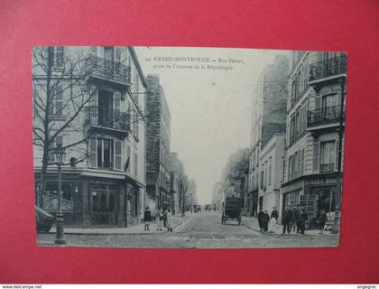 Carte   Grand Montrouge  Rue Périer  prise de l'avenue de la République