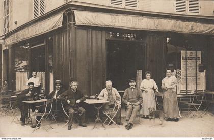 Carte photo-92-MONTROUGE-Café Henry-Gros plan