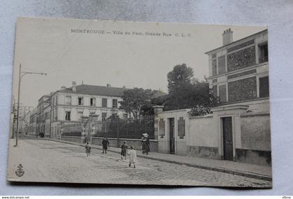 Montrouge, villa du parc, grande rue, Hauts de Seine 92