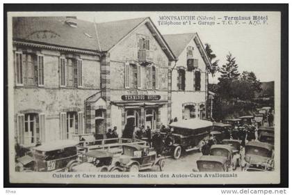 58 Montsauche-les-Settons hotel autocar carte pub sépia    D58D  K58180K  C58180C RH057712