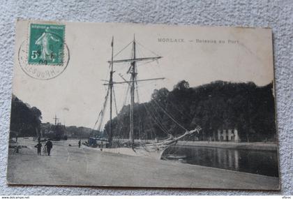 Morlaix, bateaux au port, Finistère 29