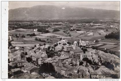 MORMOIRON  VUE AERIENNE AU FOND LE VENTOUX