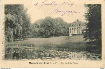 91 - Morsang sur Orge - Les bords de l'Orge - Précurseur - CPA - Oblitération de 1904 - Voir Scans Recto-Verso