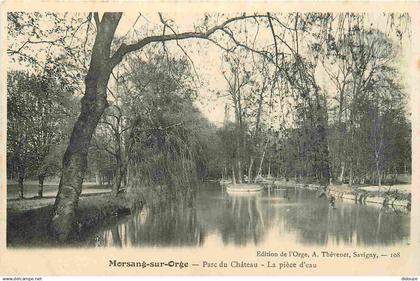 91 - Morsang sur Orge - Parc du Château - La pièce d'eau - CPA - Voir Scans Recto-Verso