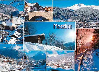 74 - Morzine - Multivues - Hiver - Neige - CPM - Voir Scans Recto-Verso