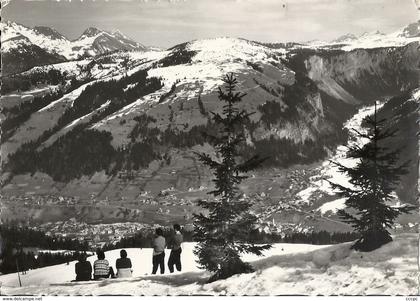 CPSM Morzine La Ville et Super-Morzine vue du Pléney