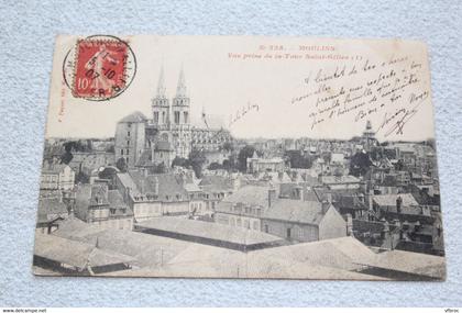 Cpa 1907, Moulins, vue prise de la tour saint Gilles, Allier