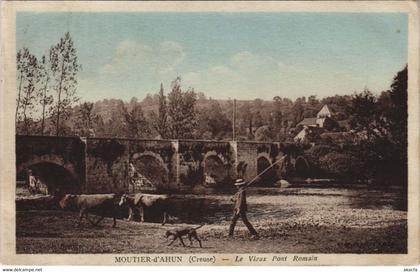 CPA MOUTIER-d'AHUN Le Vieux Pont Romain (1143932)