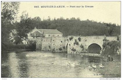 MOUTIER D AHUN PONT SUR LA CREUSE N° 983