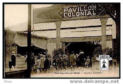 44 Nantes - Foire-Exposition de Nantes - Pavillon Colonial - cpa