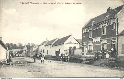 CPA Naours Rue de la Croix Bureau de Poste