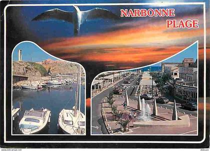 11 - Narbonne - Narbonne Plage - Multivues - Bateaux - Automobiles - CPM - Voir Scans Recto-Verso