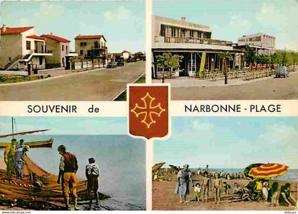 11 - Narbonne - Narbonne Plage - Multivues - Scènes de Plage - Automobiles - CPM - Voir Scans Recto-Verso