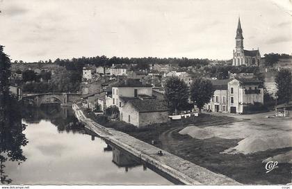 CPSM Nérac perspective vers le petit Nérac et le Pont Vieux