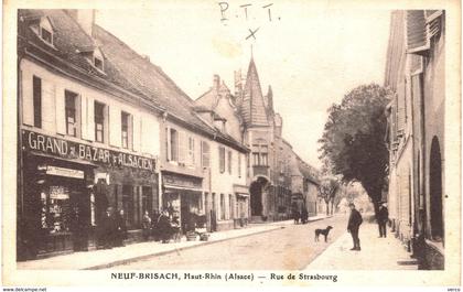 Carte  POSTALE  ANCIENNE de NEUF BRISACH - Rue de Strasbourg