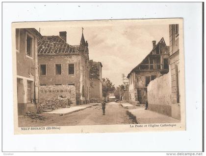 NEUF BRISACH 463 LA POSTE ET L'EGLISE CATHOLIQUE