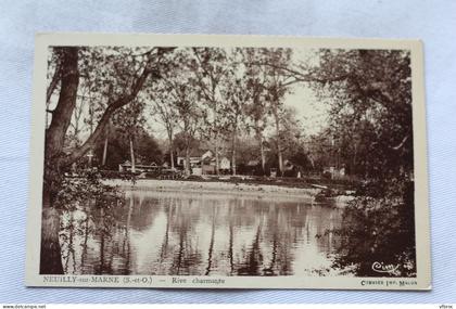 Cpsm 1951, Neuilly sur Marne, rive charmante, Seine saint Denis 93