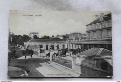 M358, Cpa 1904, Niort, la gare, Deux Sèvres 79