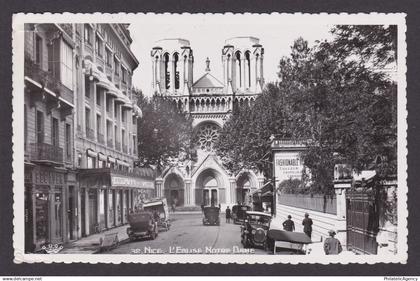 FRANCE, Postcard RPPC, Nice, The Basilica of Notre-Dame de Nice