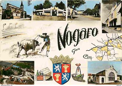 32 - Nogaro - Multivues - Courses Landaises - Blasons - Voir Timbre - CPM - Voir Scans Recto-Verso