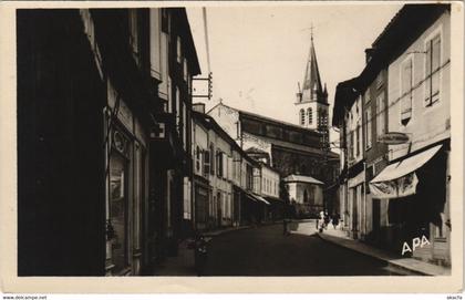 CPA NOGARO Rue Nationale et Eglise (1169501)