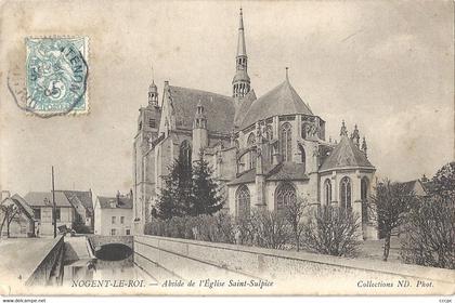 CPA Nogent-le-Roi Abside de l'Eglise St-Sulpice