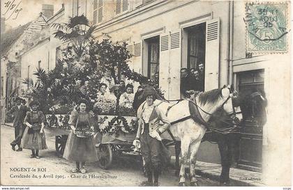 CPA Nogent-le-Roi Cavalcade Char de l'Horticulture