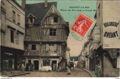 CPA NOGENT-le-ROI-Maison du XV siecle et Grande Rue (128712)