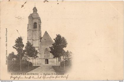 CPA NOGENT-le-ROTROU-Église St-Laurent (28576)