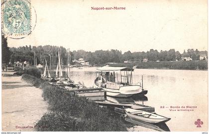 Carte POSTALE Ancienne de  NOGENT sur MARNE - Bords de la Marne