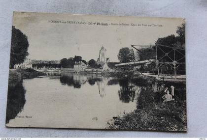 Cpa 1923, Nogent sur Seine, quai du port au Charbon, Aube 10