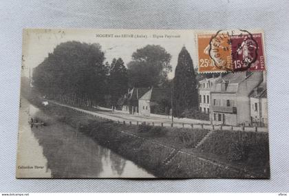 Cpa 1927, Nogent sur Seine, digue Peyronet, Aube 10