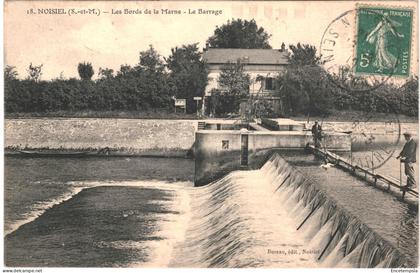 CPA Carte postale France Noisiel Bords de la Marne Le Barrage VM82131