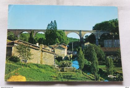 Cpm 1975, Nontron, le viaduc, Dordogne 24